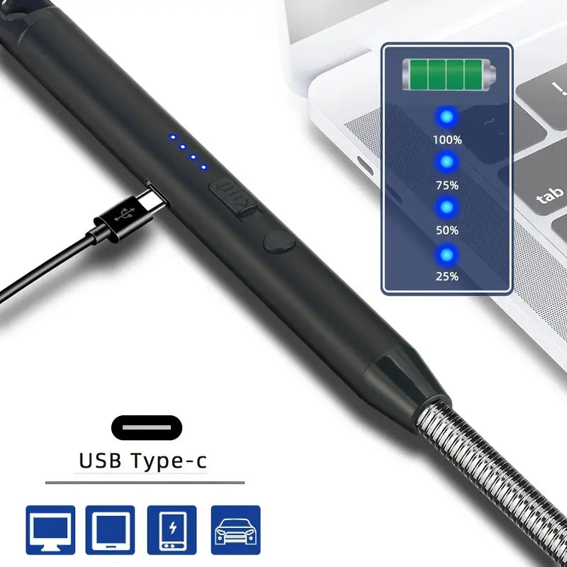 USB Rechargeable Windproof Electric Arc Lighter for BBQ by Endo33 Markets