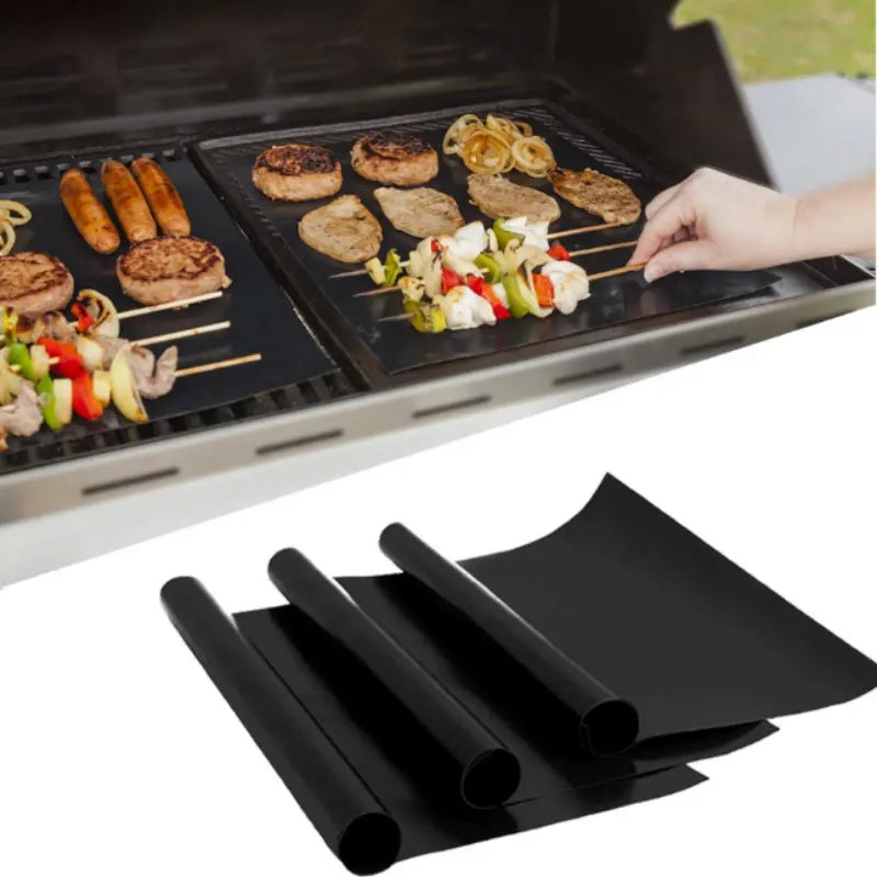 2pcs Non-stick BBQ Grill Mat 15.75x13 Inches by Endo33 Markets