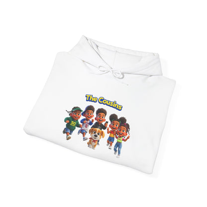 The Cousins Cartoon Crew Hoodie — Cute Family Graphic Pullover by Printify