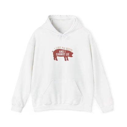 Pig Lover Hoodie – "I Like Pig Butts and I Cannot Lie" Graphic Sweatshirt by Printify