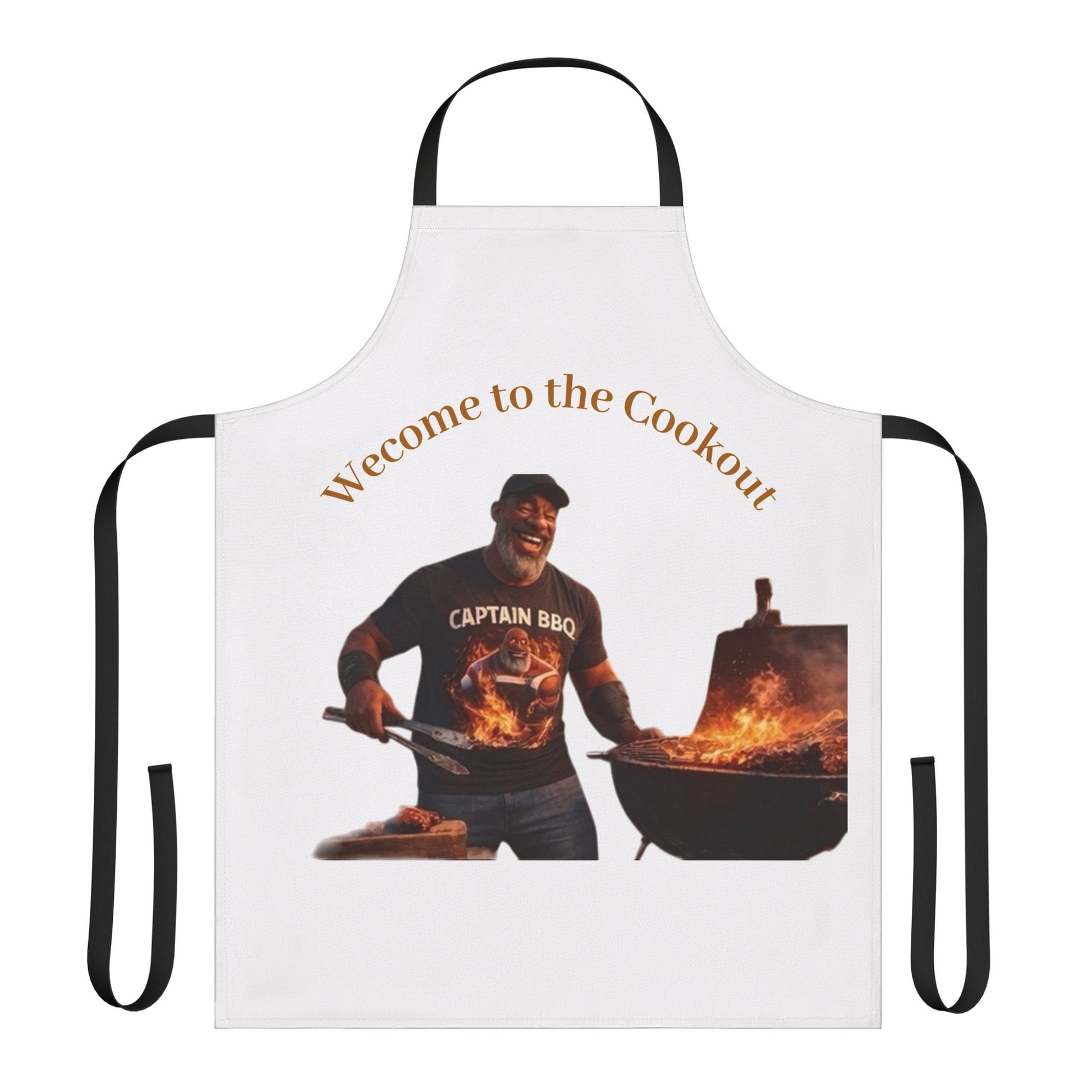 BBQ Cookout Apron — "Welcome to the Cookout" Grilling Apron by Printify