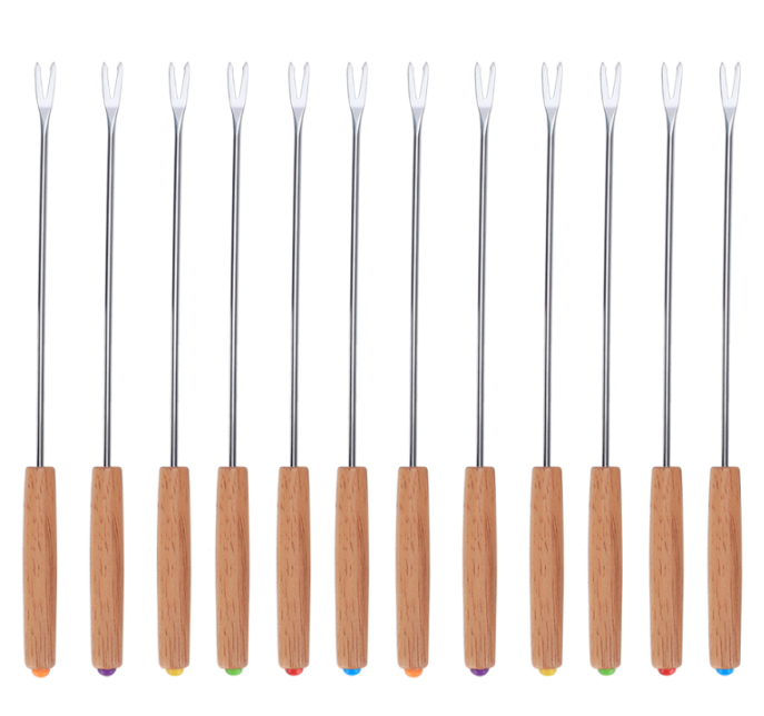 12-Piece Stainless Steel BBQ Skewers Set by Endo33 Markets