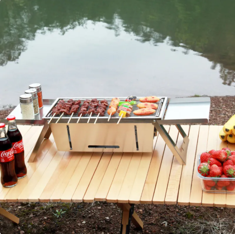 Stainless Steel Outdoor BBQ Grill by Endo33 Markets