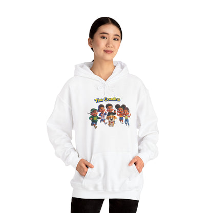 The Cousins Cartoon Crew Hoodie — Cute Family Graphic Pullover by Printify