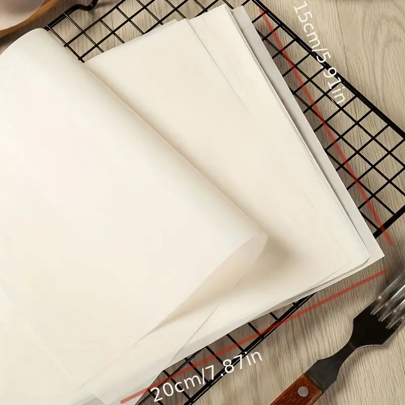 50pcs Non-Stick Baking Paper for Hamburgers & BBQ by Endo33 Markets