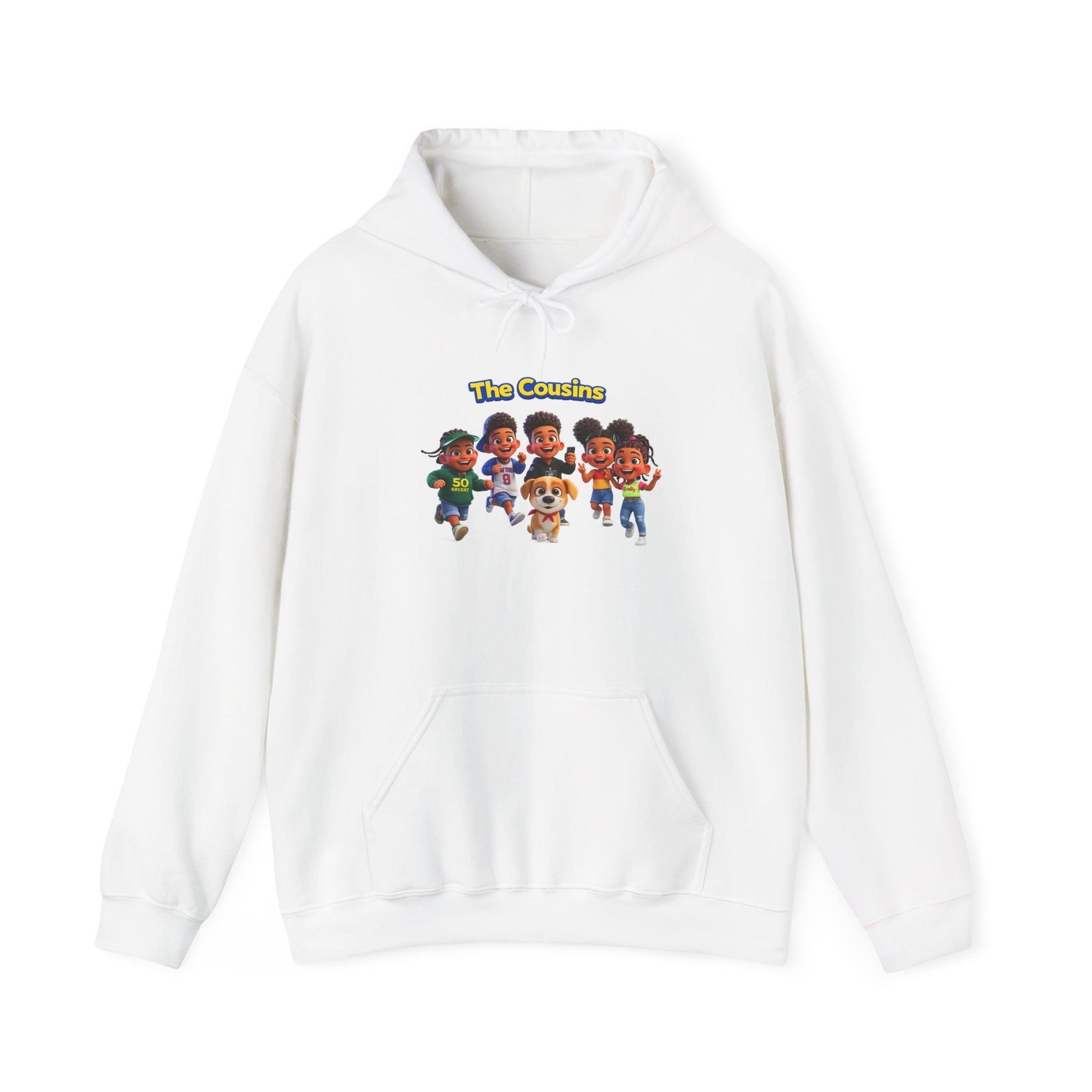 The Cousins Cartoon Crew Hoodie — Cute Family Graphic Pullover by Printify