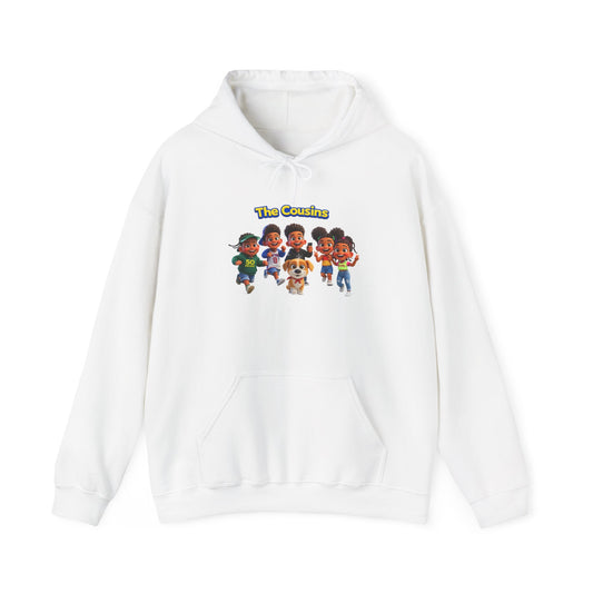 The Cousins Cartoon Crew Hoodie — Cute Family Graphic Pullover by Printify