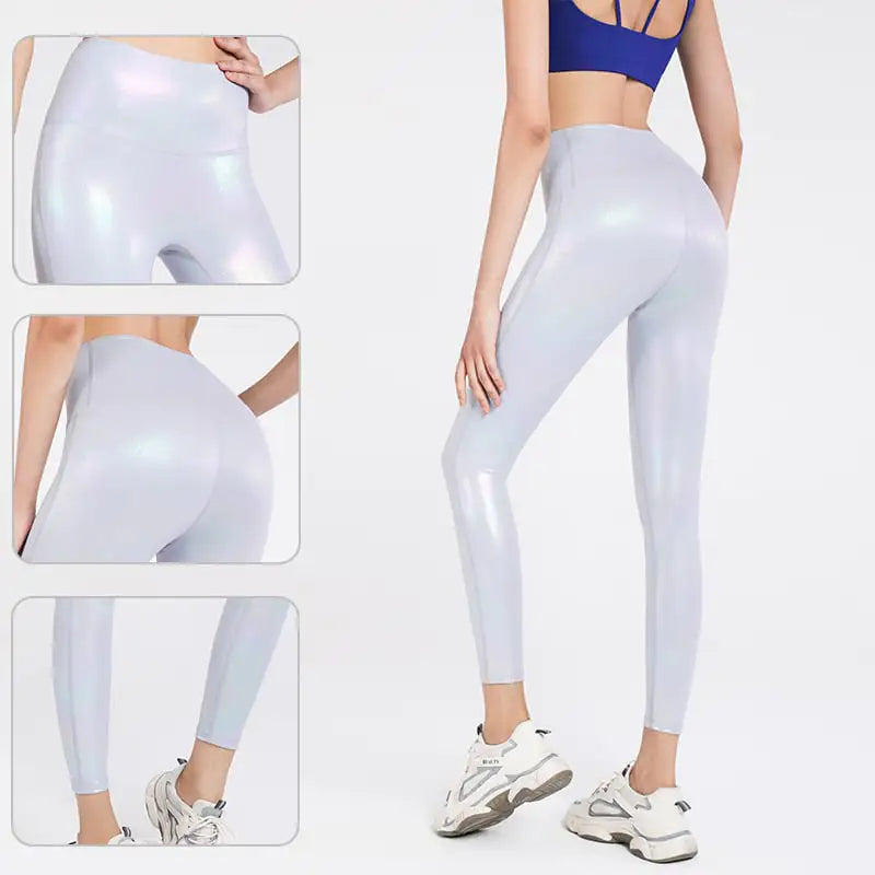 High Waist Athletic Leggings for Women - Shinbene