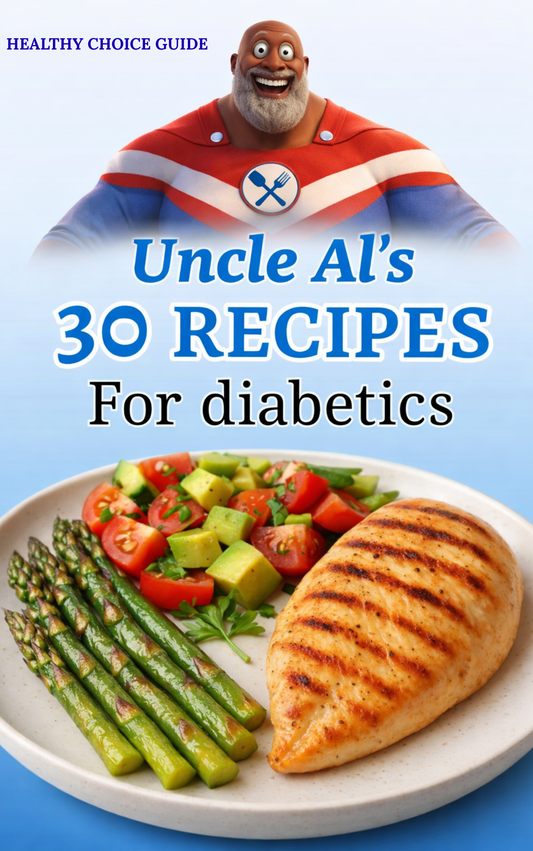 🎁 New- Uncle Al's 30 Recipes For Diabetics Healthy Choice Guide (100% off) by Endo33 Markets