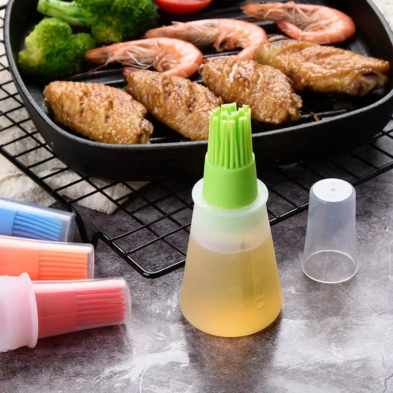 Silicone Basting Brushes for BBQ and Baking (1pc) by Endo33 Markets