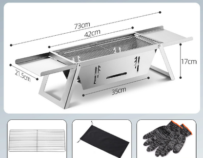Stainless Steel Outdoor BBQ Grill by Endo33 Markets