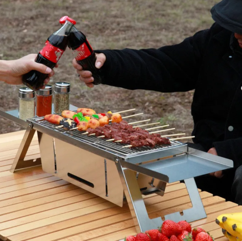 Stainless Steel Outdoor BBQ Grill by Endo33 Markets