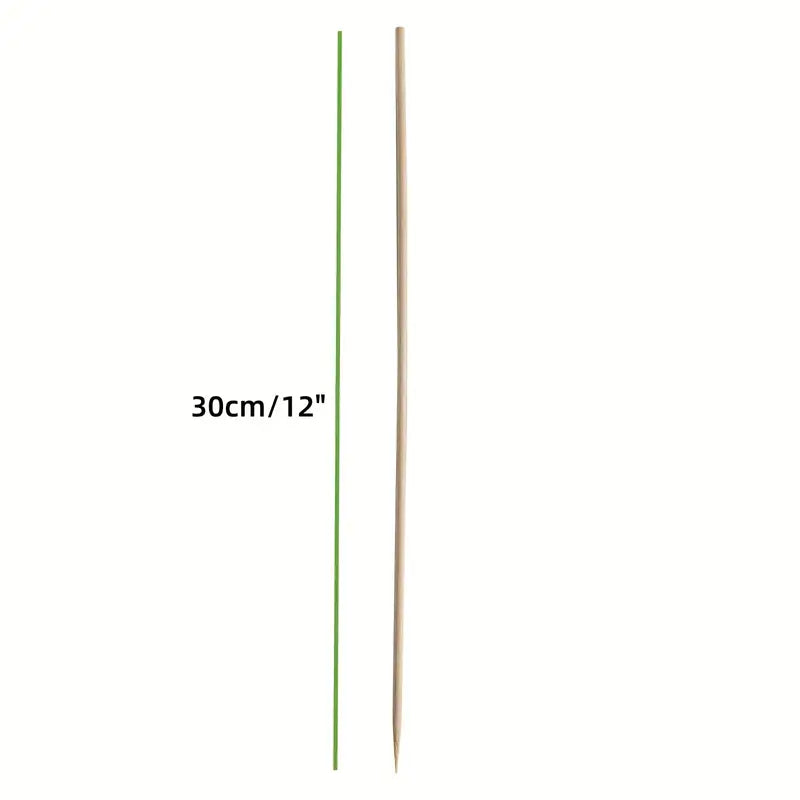 100 Natural Bamboo Skewers for BBQ and Parties by Endo33 Markets