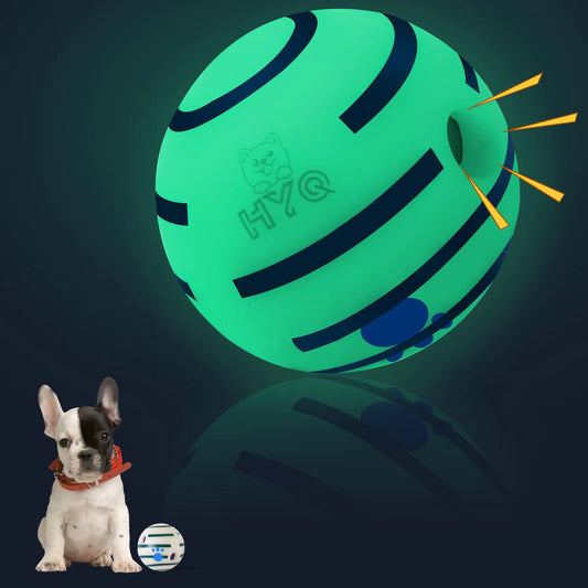 HYQ Small Dog Toys Glowing Interactive Dog Toys Ball Squeaky Dog Toys for Small Medium Large Dogs Puppy Ball Dog Toys to Keep Them Busy-3.15 inch by Endo33 Markets