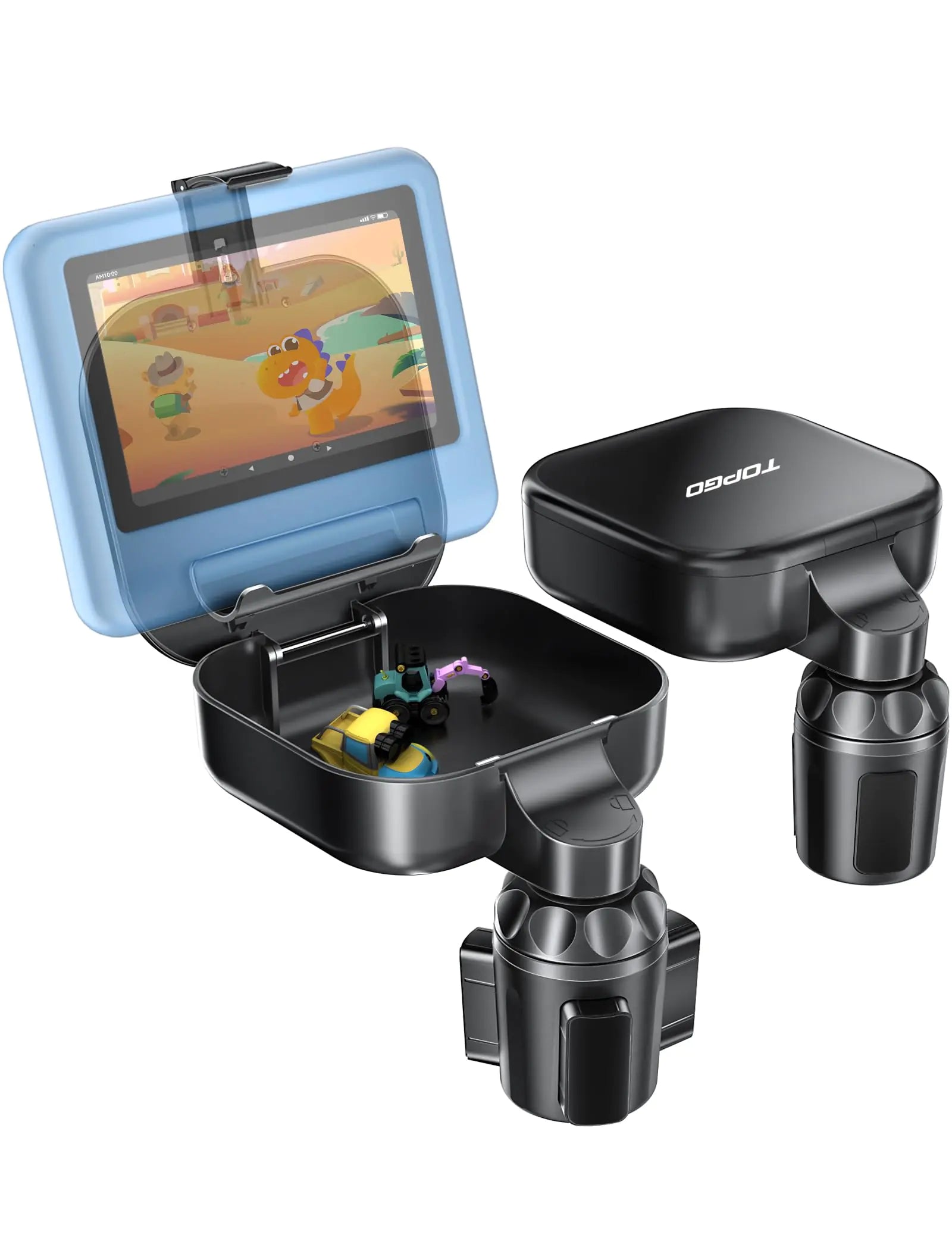 Kids Car Seat Cup Holder Organizer Universal Adjustable Car Back Seat Storage Car Seat Snack Tray and Tablet Mount for Car Seats Strollers and Outdoor Chair Great Gift for Boys and Girls Travel