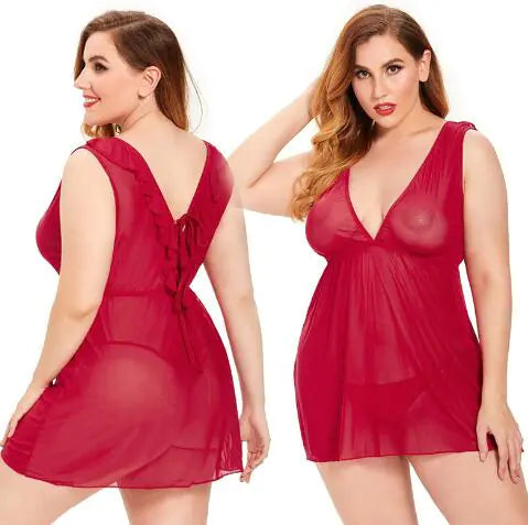 Strap Dress and Sexy Lingerie Set